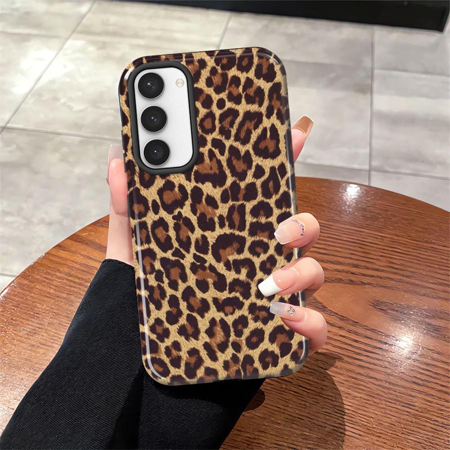 Мягкая обложка Capa Чехол для телефона для Samsung Galaxy S25 A36 A16 S20 FE S23 S25Ultra S24 Ultra A26 A56 S23Ultra Модный леопардовый принт