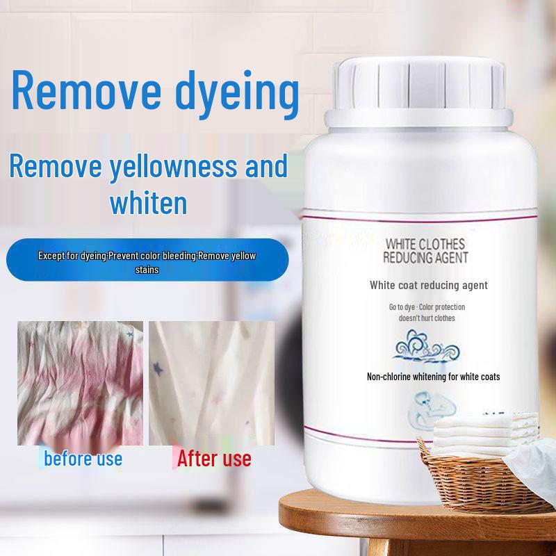 Restore White: Whitening Powder for Yellowed Clothes and Dye Transfer Removal