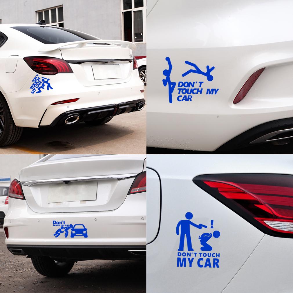Автомобильные наклейки, модные забавные украшения, аксессуар для стайлинга автомобилей, не трогайте мою машину, детская наклейка в креативных светоотражающих наклейках