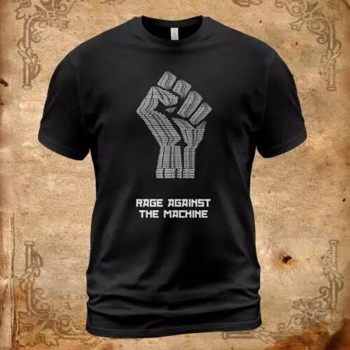 Rage Against The Machine Band Hand Up Black T Shirt Full Size S-5XL Unisex T-Shirt