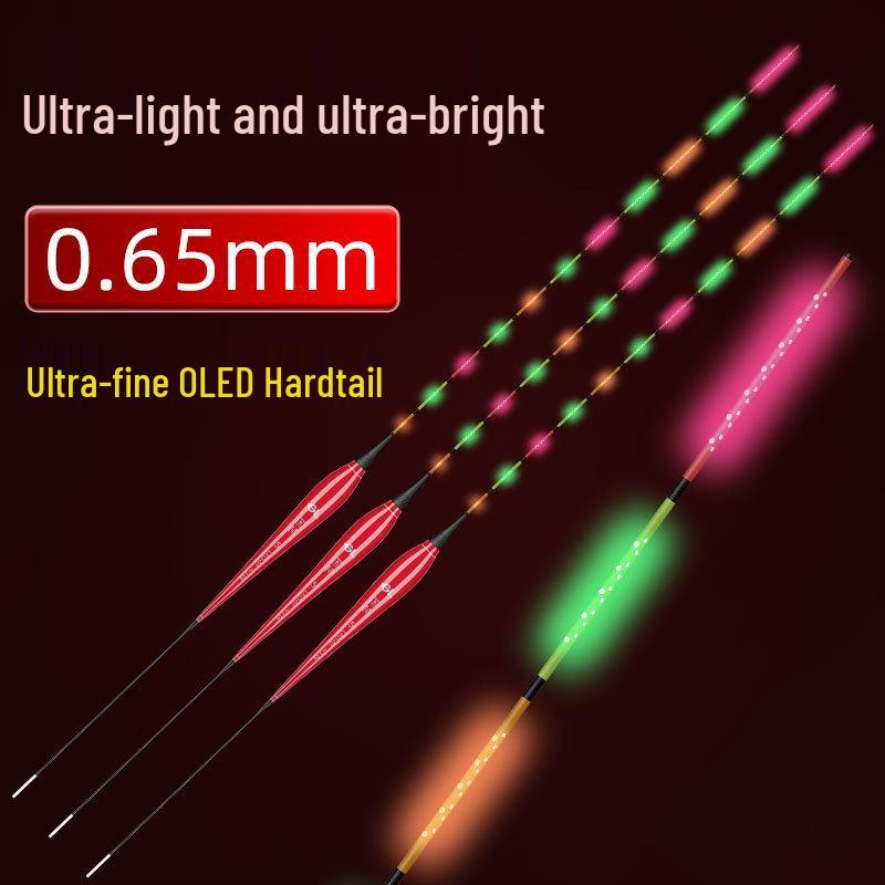 Сверхтонкий 0,65 мм OLED Высокояркий Поплавок для Карпа для Дневного и Ночного Использования