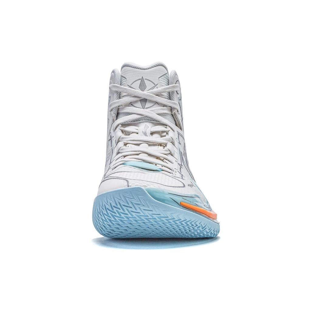 Li-Ning Кроссовки унисекс Liren 4 Manuscript белые синие серые ABAT095-4