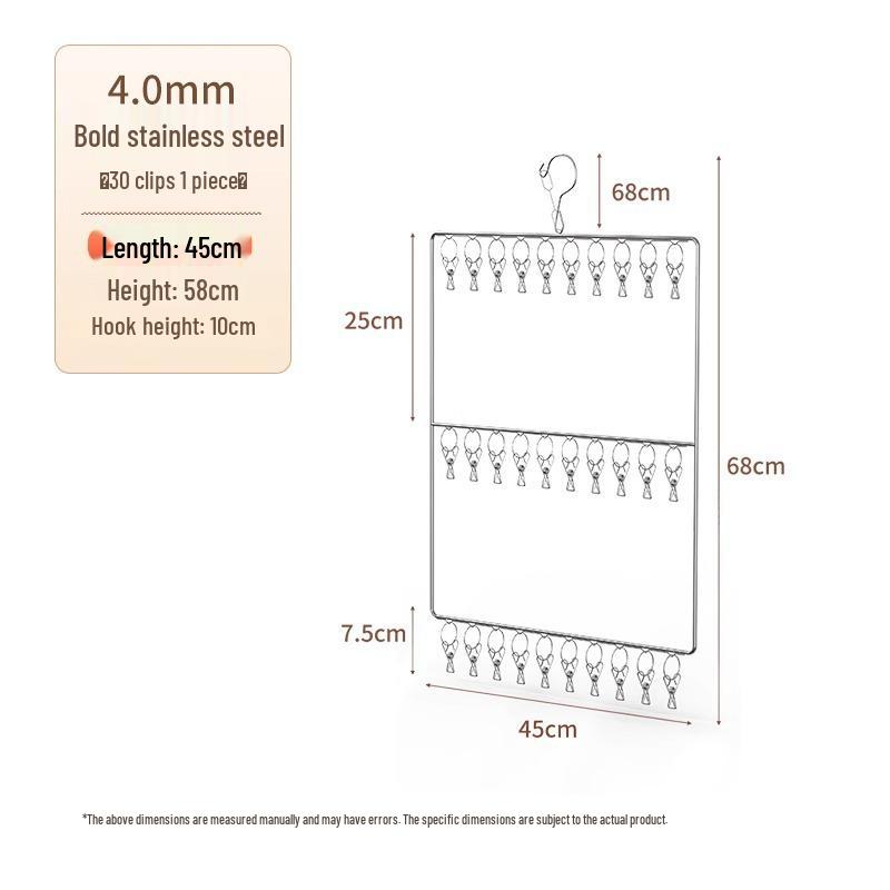 Подвесная стойка-органайзер для шляп с прищепками