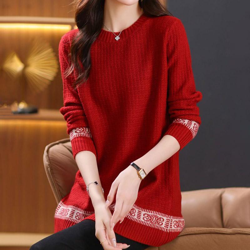 Свитер для женщин осень зима утолщенный пуловер свитер теплый вязаный свитер длинный рукав короткий облегающий джемпер большой размер свитер топы