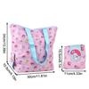 Cute Cartoon Kt Cat Storage Bag Lovely Foldable Print Shoulder Bag Handbag Creative Nylon Shopping Bag For Women Gifts