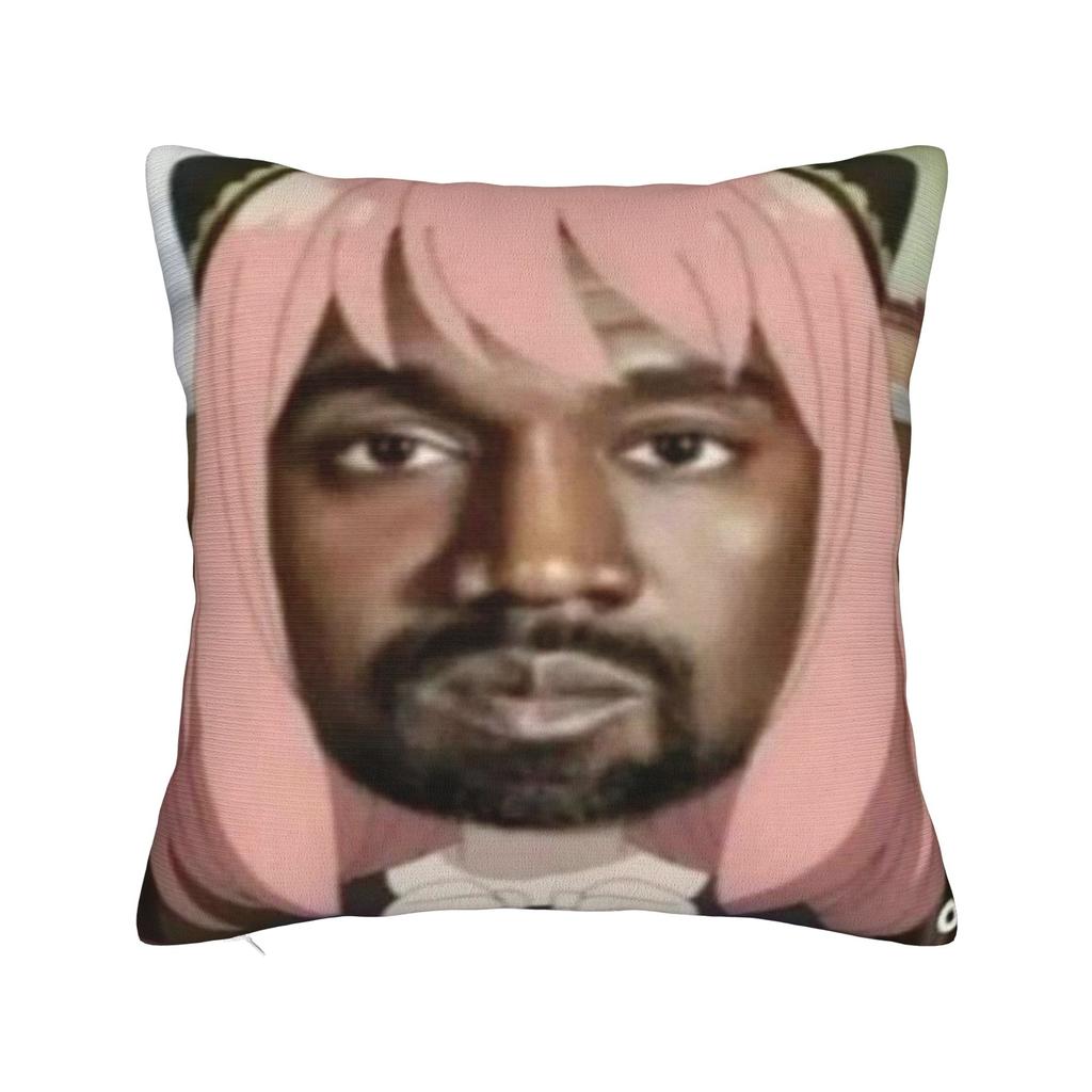 K-kanyes w-wests смешные мемные наволочки Чехол для подушки Подушки Новый стиль Декор дивана Молния Разные размеры
