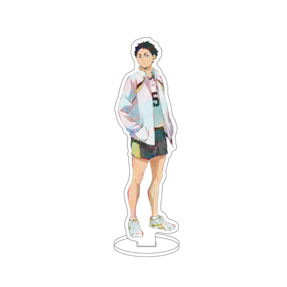 Anime Haikyuu!! Acrylic Desk Stand Figures Models Volleyball Teenagers Figures Plate Holder Cake Topper Cosplay Table