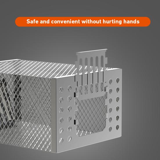 Автоматическая непрерывная мышеловка Многоразовая ловушка для крыс Бытовая домашняя ловушка для грызунов Ультратонкая Легкая Высокая чувствительность Безопасная раздвижная дверь Легкость