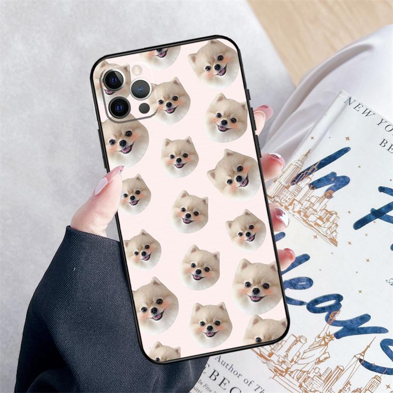 Pomeranian Dog Phone Case For iPhone 16 Pro Max 11 12 13 Mini 14 15 Pro Max 15 16 Plus XR 16e Cover Coque