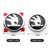 tnkrq7 Car Emblem Badge Front Hood Trunk Sticker Decoration For Skoda Octavia Superb Rapid Kodiaq Karoq Enyaq RS Yeti Scala Fabia Kamiq