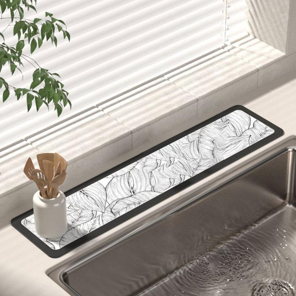 Креативный впитывающий коврик для сушки под кран, портативный коврик от брызг для раковины, нескользящий, протектор столешницы в ванной, коврик, кухня, обеденный стол