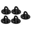 5Pcs Eye Plate Thickened Black Stainless Steel Enhanced Load Bearing Heavy Duty Pad Eye Plate 6mm 0.24in