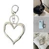 Уникальный брелок в форме сердца с элегантным текстурированным полым прочным сплавом для повседневного использования любителями моды