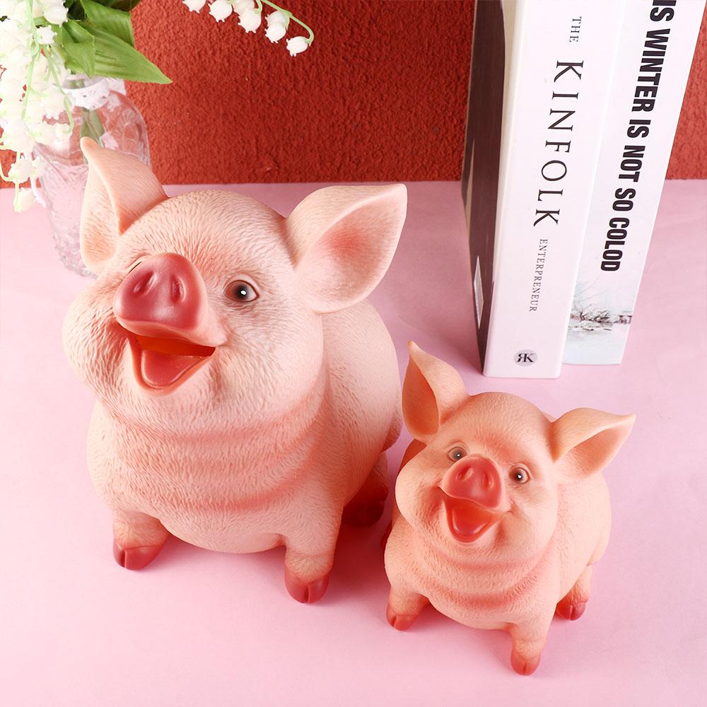 Украшение для дома Детские игрушки Подарок на день рождения Копилка Статуэтки свиньи Копилка Ящик для хранения монет