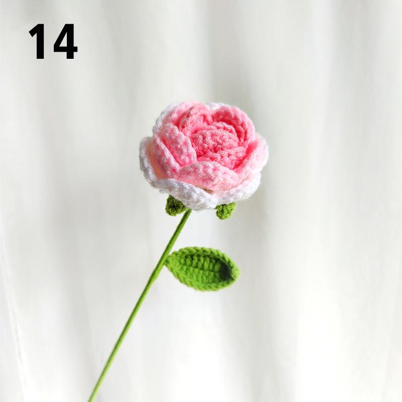 Подарок на День Учителя Подсолнух Вязаный Цветок Вязаный Цветок Ручной Работы Букет Домашний