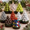 3D Crochet Christmas Tree Kit Handmade Sports Ball Christmas Tree Material Kit  Holiday Party