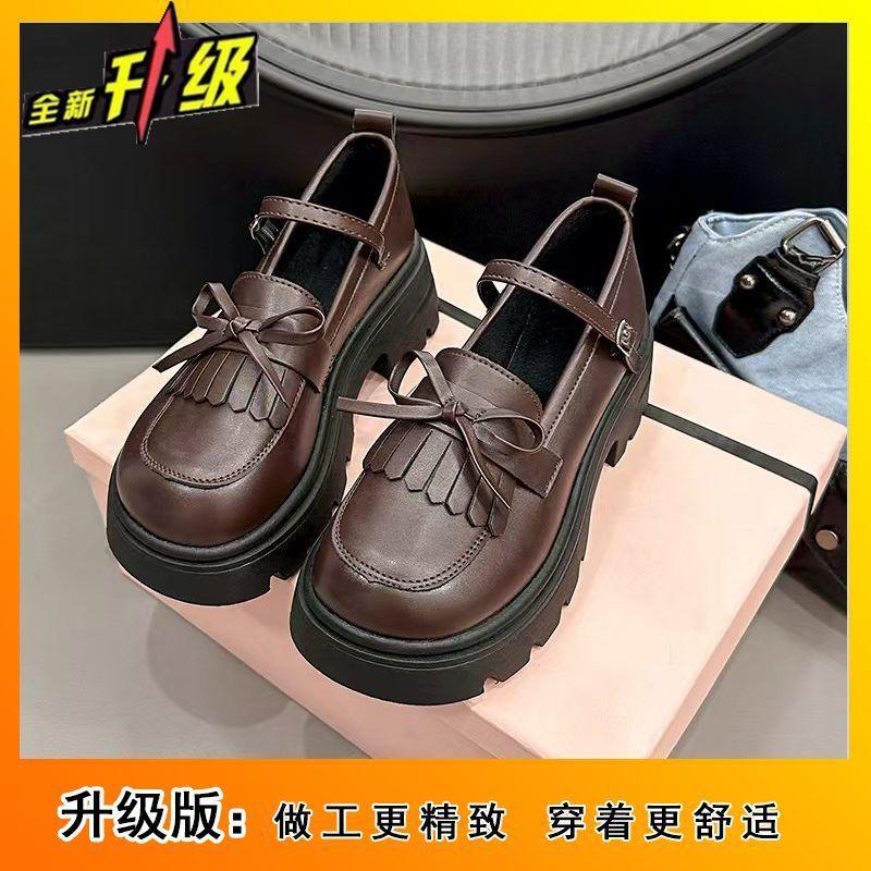 Милый бантик маленькие кожаные туфли женские универсальные ретро британский стиль удобные Мэри Джейн одинарные туфли весна и лето новые модели