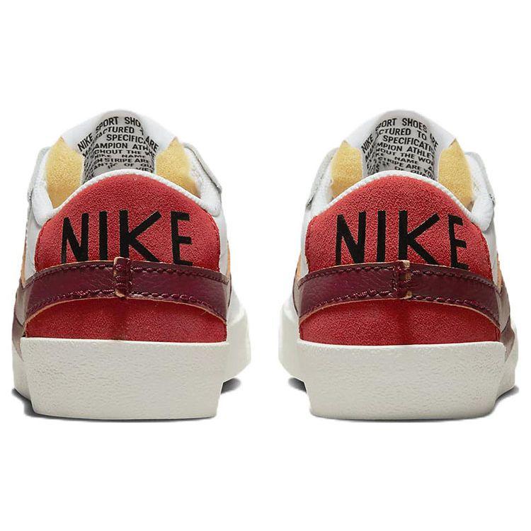 Nike Кроссовки женские Blazer Low 77 Jumbo Белый Темно-свекольный Cinnabar Черный DQ1470-104