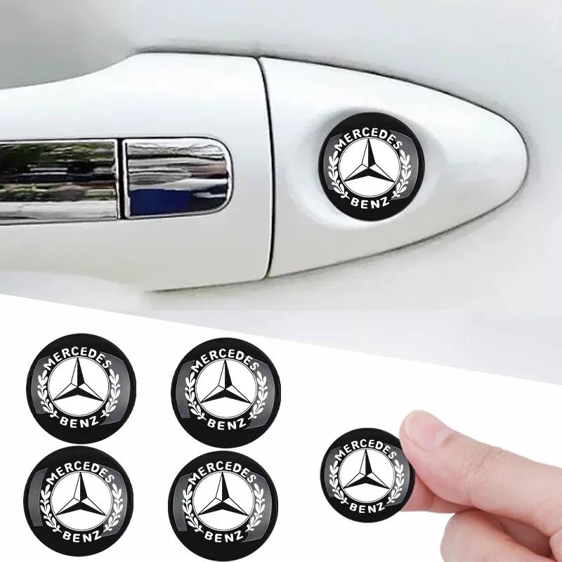 VCJ1  4Pcs Car styling Lock Keyhole Stickers Decoration Protection For Mercedes Benz C180 C200 C260 C300 W108 W124 W126 W140 W168 W169
