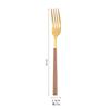 Stainless Steel Knife, Fork and Spoon Set, Household Western Tableware, Steak Knife Imitation Wood Grain Holder Set