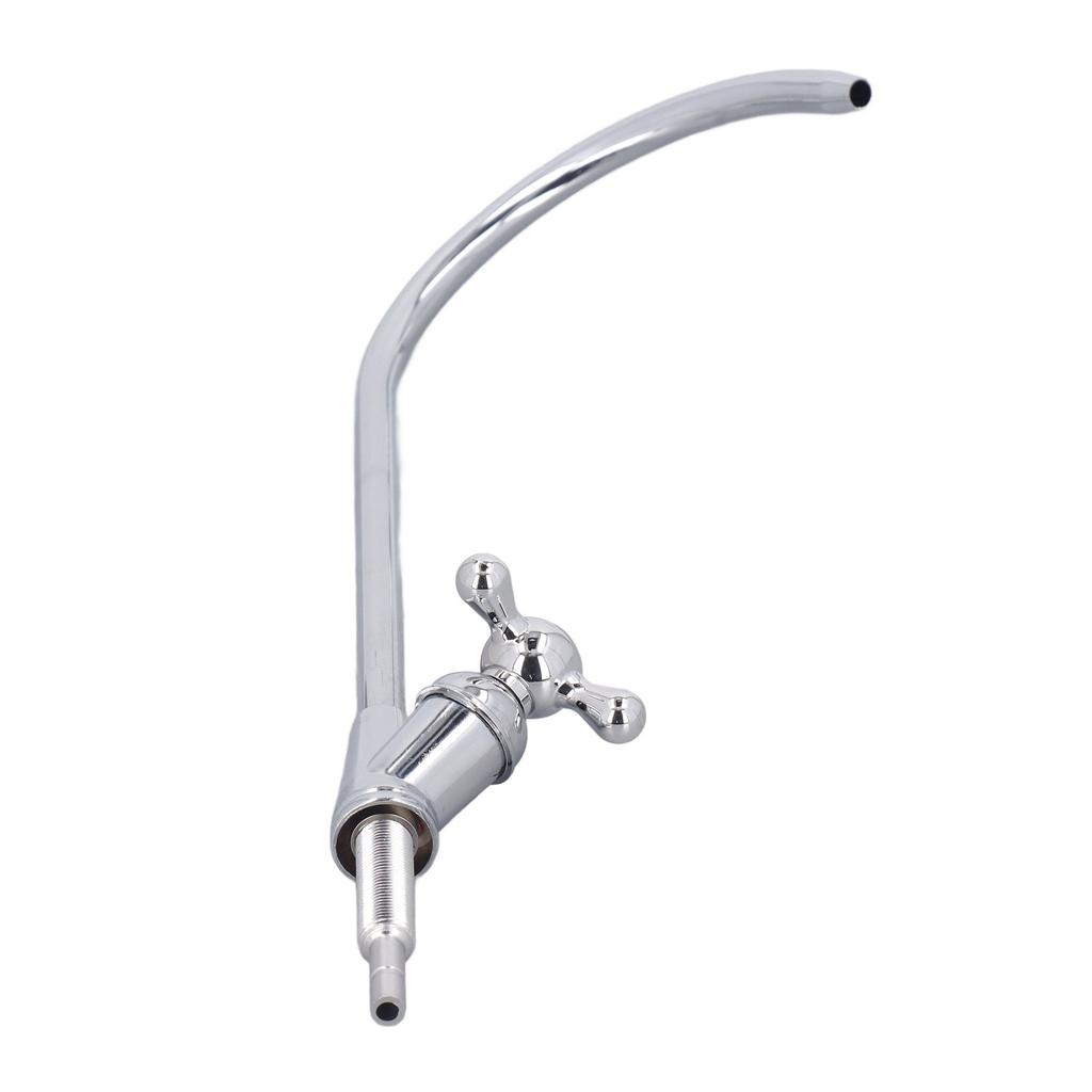 Кран для очистки воды Керамический латунный клапан 14 дюймов Быстрое соединение Холодный Одно отверстие Питьевая вода