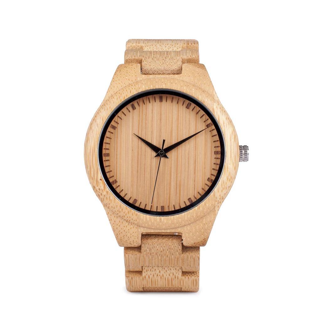 BOBO BIRD and Handmade Bamboo Wood Quartz Watch with Scale Lightweight Casual Sports Watch Men's Women's Movement, (Men's)