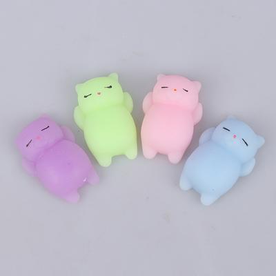 Антистрессовые игрушки, мини-мягкие животные, кошка, кавайная резина, хлюпает, антистресс