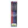 Pilot FriXion Point Knock Erasable Ballpoint 3 LFPK75S43C Pen, 0.4, Colors,