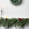 Realistic Faux Greeneries Christmas Decoration Flexible Evergreen Rattan For Indoor Outdoors Festival Setting