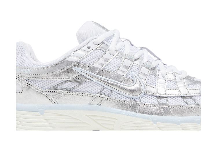 Nike P-6000 Белый Синий Оттенок Парусный Металлик Серебристый (Женский)