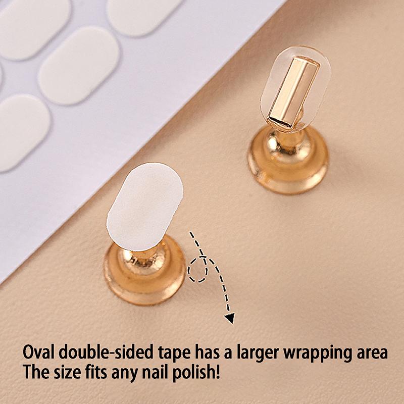 100Pcs Nail Double-Side Adhesive Tape For False Nails Display Stand Tools Manicure Adhesive Strip Traceless And Transparent