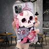 Розовый Череп Кошки Колдунья Ведьма Мягкий Чехол Для Телефона Для IPhone 11 17 Air 16E 16 Pro Max 15 + 14 Plus 13 Mini 12 Apple 7 SE 8 Fundas C