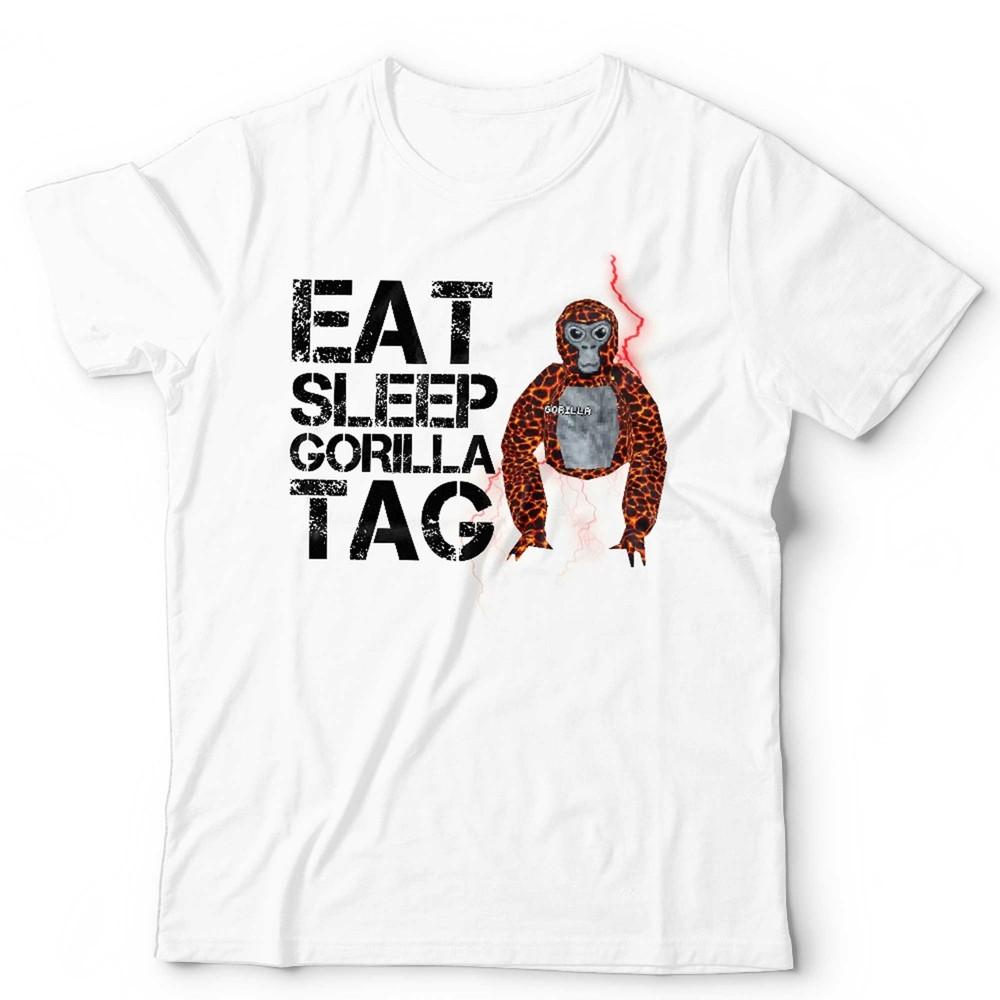Gorilla Tag Tshirt Eat Sleep Unisex Kids VR Gamer Gaming Video Game Funny
