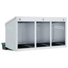 Chicken Nesting Box 3 Compartments Wall Mount Galvanized Steel