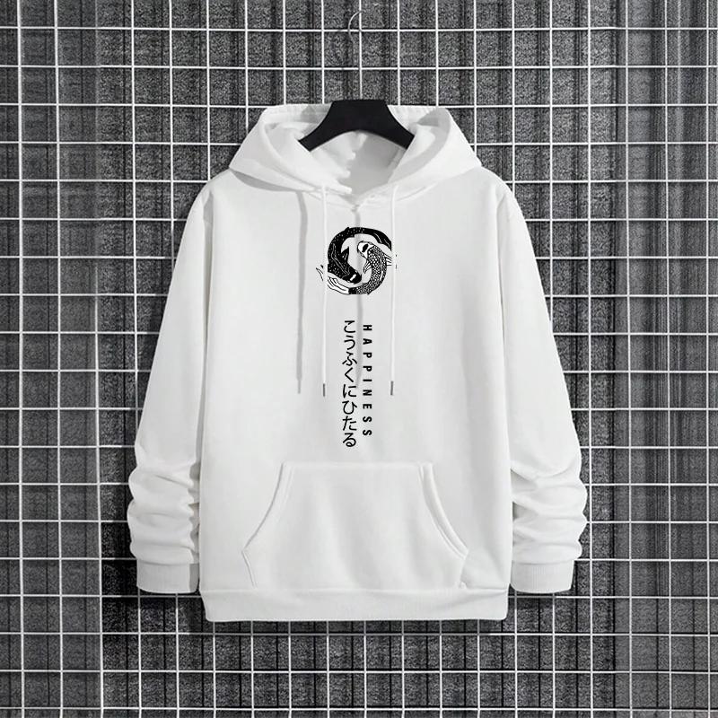 Мужская толстовка с принтом Бусидо 2025 Уличная мода Хип-хоп Худи Осенне-зимний Мужской Модный Повседневный Пальто