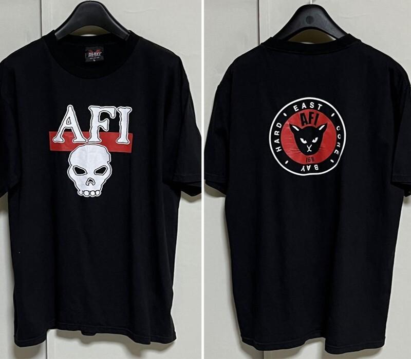 AFI Band Say Hard East Core 2 side black T shirt Men Women tee