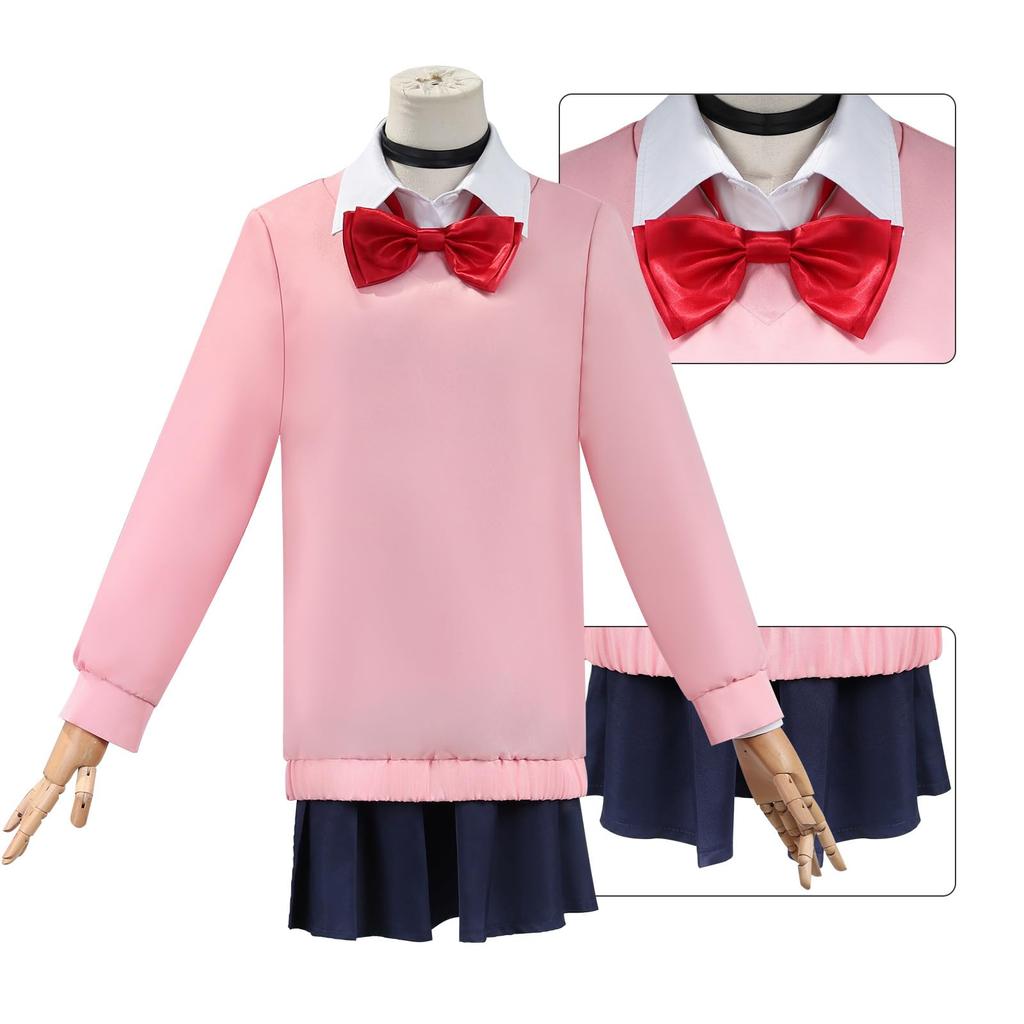 COSSA Momo Ken and Aira Shiratori Cosplay Costume with Perfect for and School Festivals Momo Ayase Ayase, Takakura, Wig, Halloween, Christmas, Events,