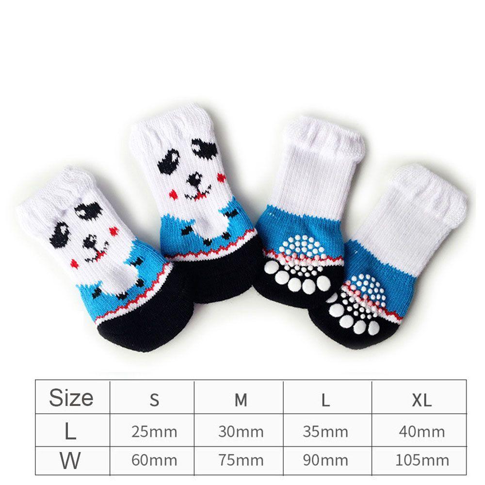 Cartoon Anti-Dirty Teddy Small Dog Anti-Scratch Pet Boots Knitted Socks Cat Accessories Dog Socks