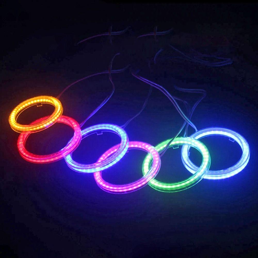 1 шт. дневные ходовые огни автомобильные COB светодиодные фары DRL противотуманные фары Halo Ring Lamp прочные ангельские глазки