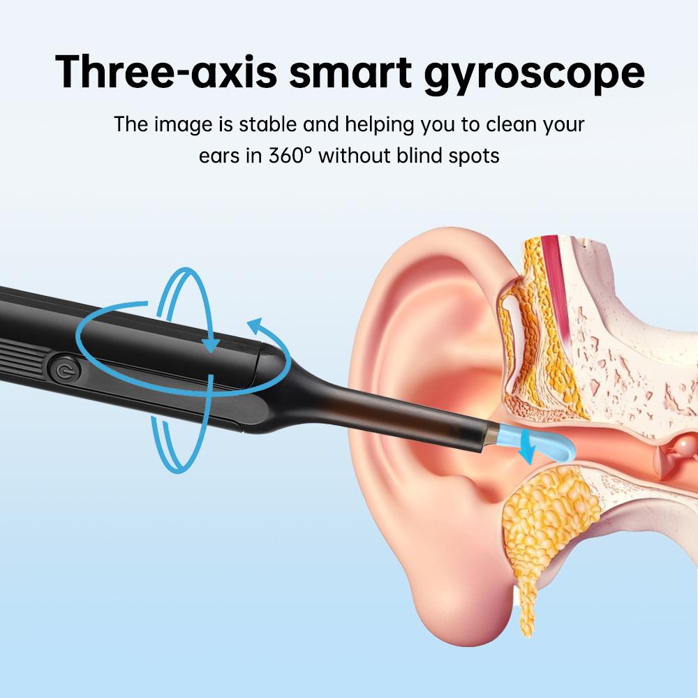 Smart Visual Ear Cleaner HD Ear Sticks Otoscope Type C Charging Endoscope Wax Removal Tool Earpick MIni Camera Health Care Set