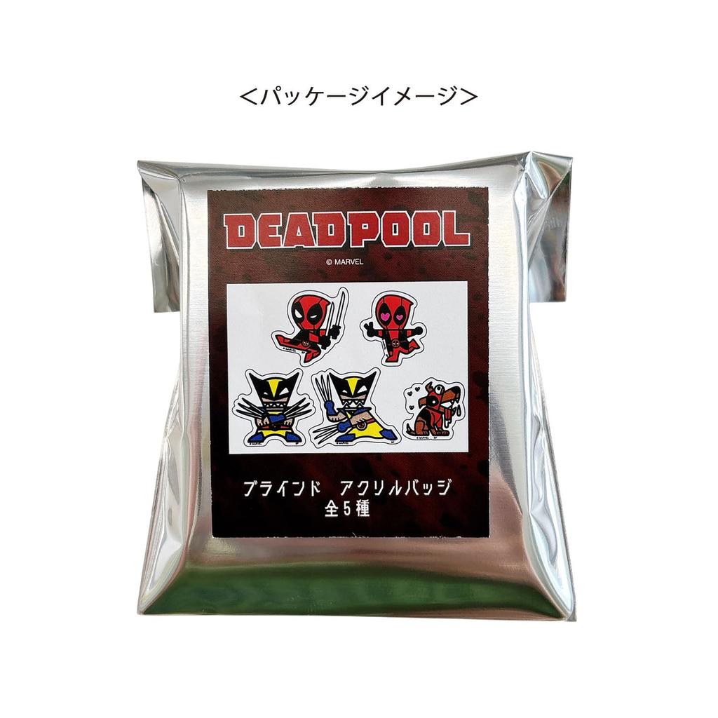 Small Planet Marvel Акриловый значок SD Полный набор из 5 штук «Дэдпул и Росомаха»