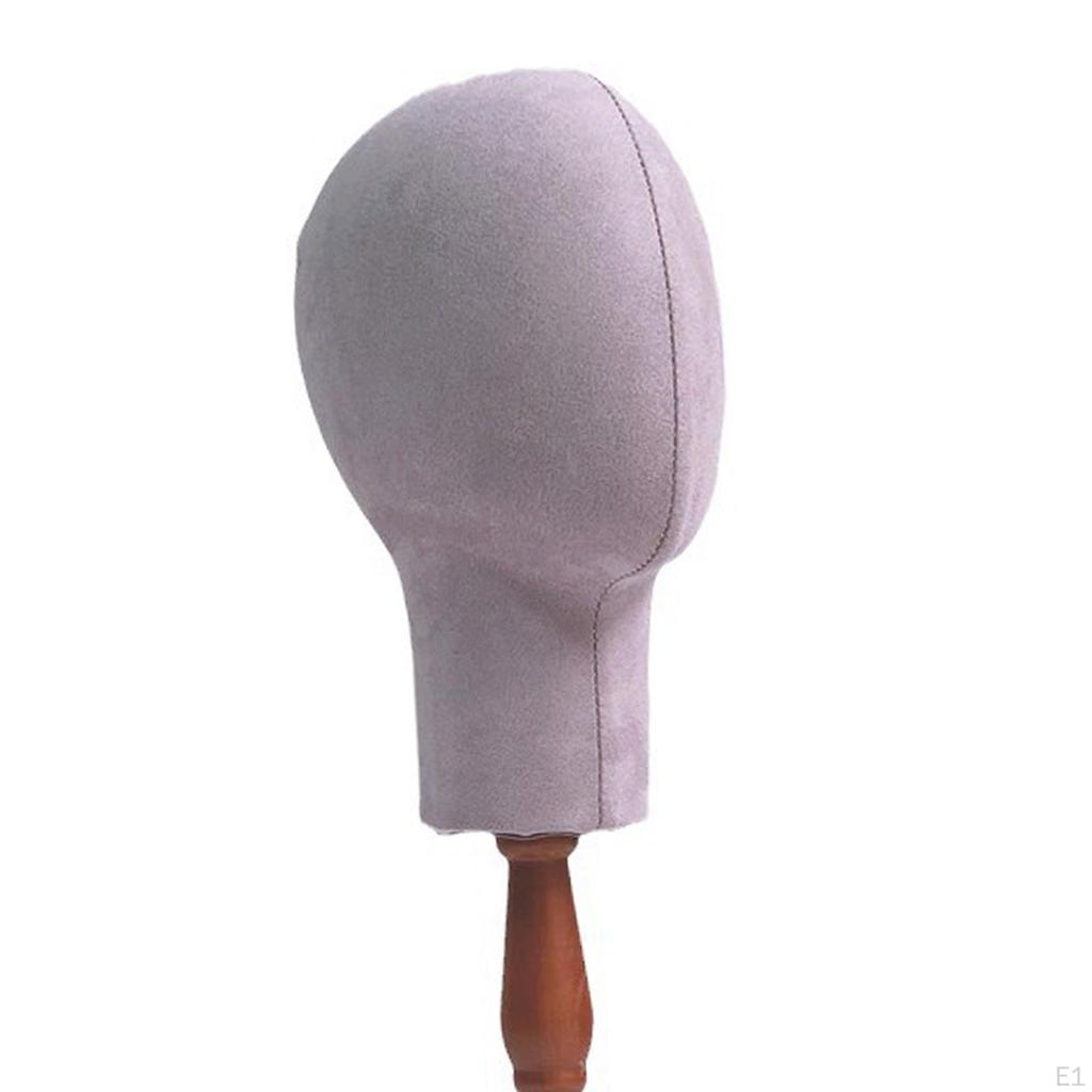 Mannequin Head Stand for Caps Wig Holder Home Multipurpose Steady with Wood Base Display Rack