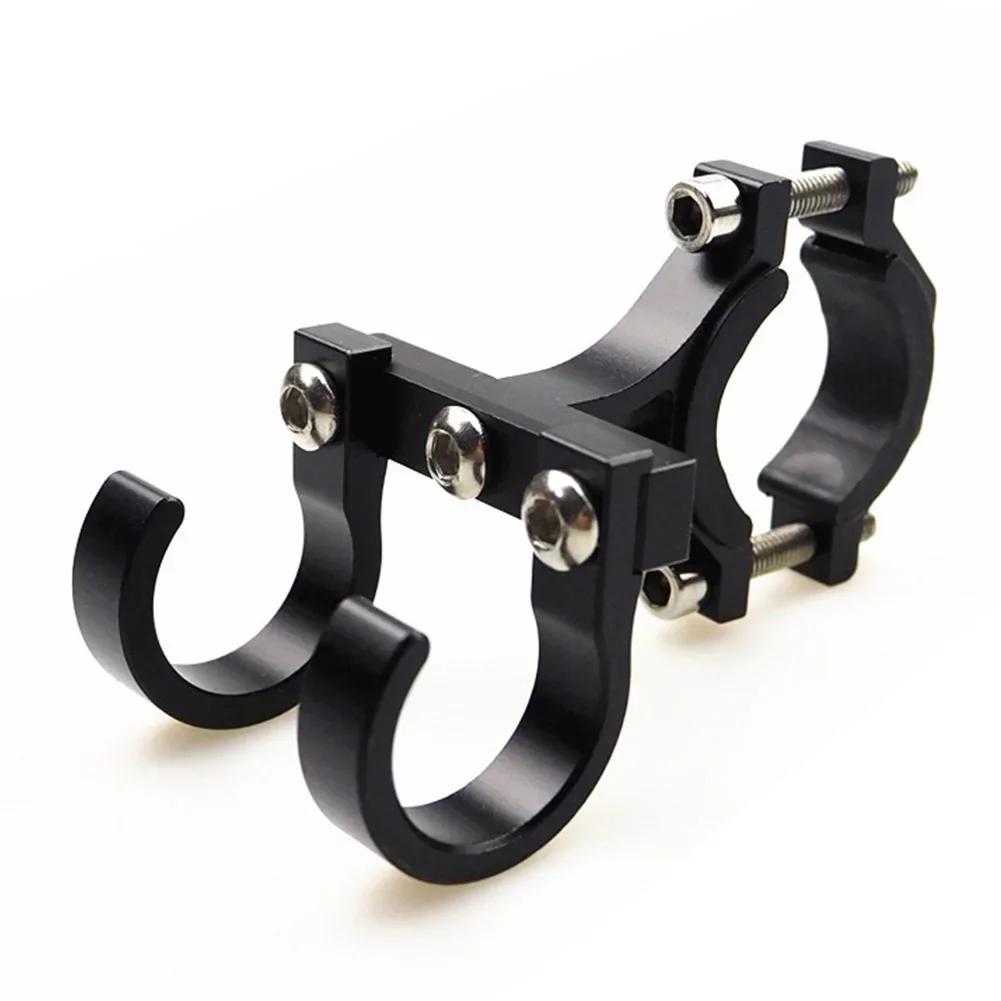 Алюминиевый сплав крюк для подвешивания на руль мотоцикла, регулируемый, 2 головки, пряжка для хранения, крючки для шлема мотоцикла, велосипед