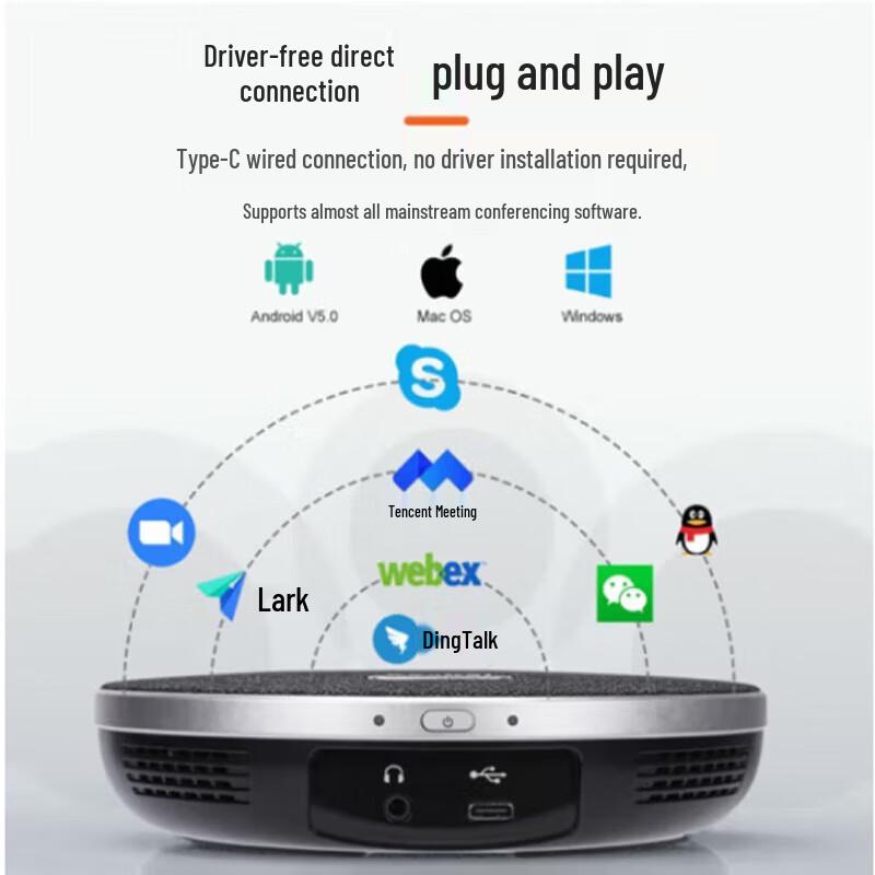 Tenveo TEVO-M3 USB Omnidirectional Conference Microphone (CN version)