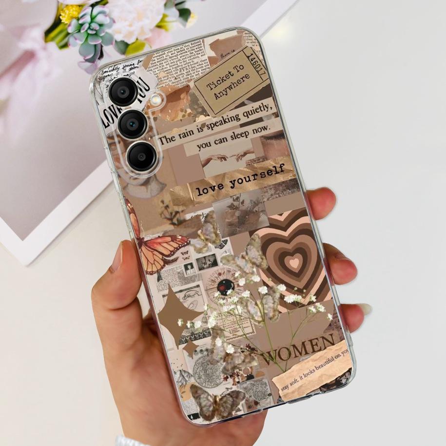 Для Samsung A16 5G Чехол Роскошный Мраморный Рисунок Мягкий Силикон Прозрачный Чехол для Телефона Для Samsung Galaxy A16 5G A 16 2024 GalaxyA16 Funda
