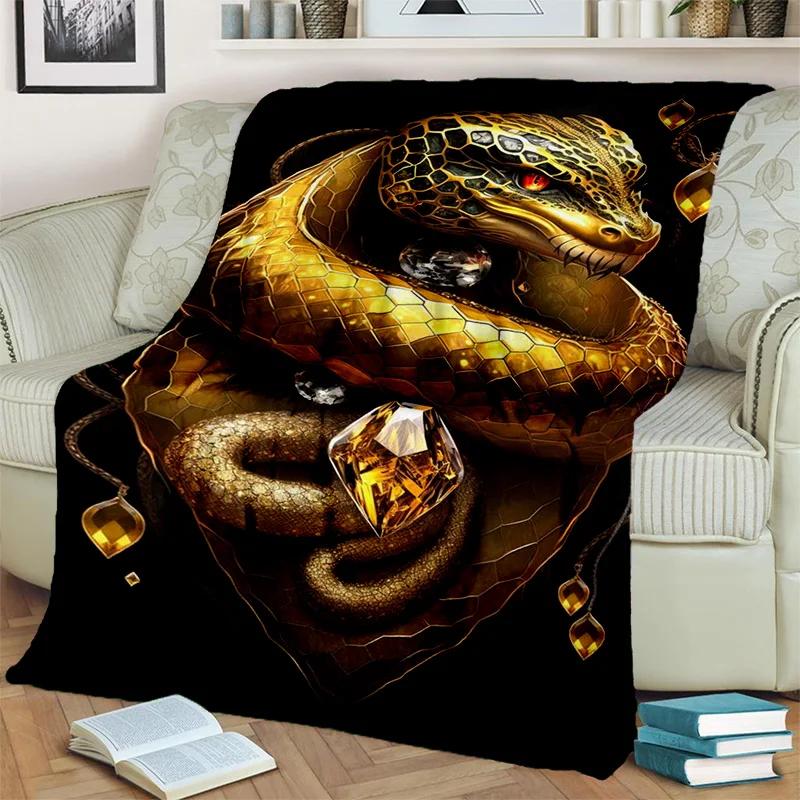Готическое одеяло со змеей и змеей Python Viper, мягкое одеяло для дома, спальни, кровати, дивана, пикника, путешествия, офиса, одеяло, детское одеяло