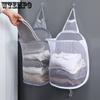 Складная корзина для белья-органайзер для грязной одежды, одежды для ванной, сетчатая сумка для хранения, бытовая настенная подвесная корзина, ведро с рамкой