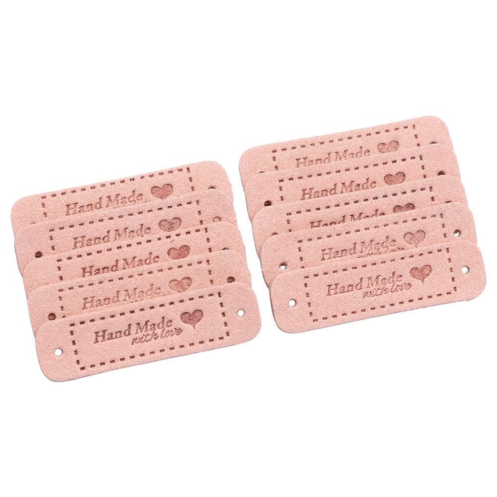 20PCS DIY Hats Bags Sewing Accessories Clothes Tags Label Garment Labels Hand Made With Love