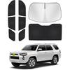 Солнцезащитный козырек на лобовое стекло, подходит для Toyota 4Runner 2010-2023 2024, козырек на боковое заднее окно, комплект козырьков на полное окно, защита конфиденциальности, сохранение автомобиля