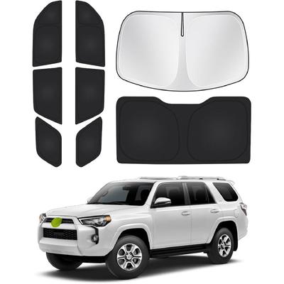 Солнцезащитный козырек на лобовое стекло, подходит для Toyota 4Runner 2010-2023 2024, козырек на боковое заднее окно, комплект козырьков на полное окно, защита конфиденциальности, сохранение автомобиля